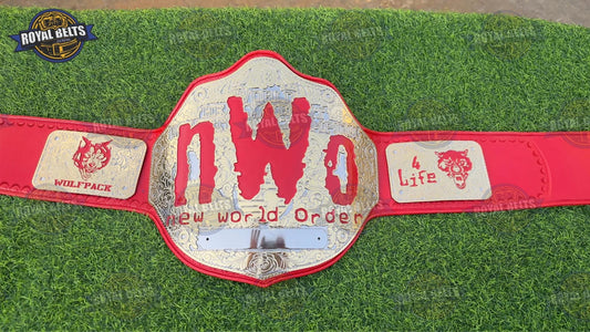 nWo Wolfpac Championship Belt Replica HD CNC Wrestling Collectible Manufacture by Royal Belts